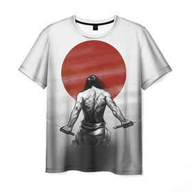 Мужская футболка 3D с принтом Самурай 1 в Кировске, 100% полиэфир | прямой крой, круглый вырез горловины, длина до линии бедер | борьба | воин | единоборства | путь воина | самураи | самурай