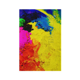 Обложка для паспорта матовая кожа с принтом Индуистский фестиваль красок в Кировске, натуральная матовая кожа | размер 19,3 х 13,7 см; прозрачные пластиковые крепления | festival | festival of colors | holi | весны | индия | индуистский фестиваль | краски | красок | холи