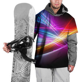 Накидка на куртку 3D с принтом Лучи в Кировске, 100% полиэстер |  | кислотный | лучи | обстракция | радуга | свет | спектр | цвет | цвета | яркие