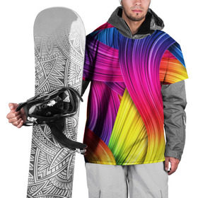 Накидка на куртку 3D с принтом Абстракция в Кировске, 100% полиэстер |  | кислотный | обстракция | радуга | свет | спектр | цвет | цвета | яркие