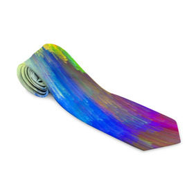 Галстук 3D с принтом Абстракция в Кировске, 100% полиэстер | Длина 148 см; Плотность 150-180 г/м2 | кислотный | обстракция | радуга | свет | спектр | цвет | цвета | яркие
