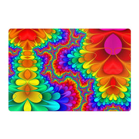 Магнитный плакат 3Х2 с принтом Узор в Кировске, Полимерный материал с магнитным слоем | 6 деталей размером 9*9 см | кислотный | обстракция | радуга | свет | спектр | узор | цвет | цвета | яркие