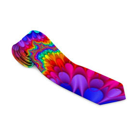 Галстук 3D с принтом Узор в Кировске, 100% полиэстер | Длина 148 см; Плотность 150-180 г/м2 | кислотный | обстракция | радуга | свет | спектр | узор | цвет | цвета | яркие