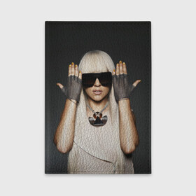 Обложка для автодокументов с принтом Lady Gaga в Кировске, натуральная кожа |  размер 19,9*13 см; внутри 4 больших “конверта” для документов и один маленький отдел — туда идеально встанут права | lady gaga | блондинка | звезда | знаменитость | леди гаага | очки | певица | поп | эпатаж | эпатажная