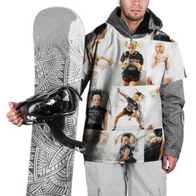 Накидка на куртку 3D с принтом Lady Gaga в Кировске, 100% полиэстер |  | lady gaga | белая | блондинка | звезда | знаменитость | коллаж | леди гаага | невеста | палец | певица | показывает | поп | свадьба | средний | фата | черная | эпатаж | эпатажная