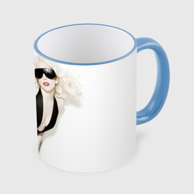Кружка 3D с принтом Lady Gaga в Кировске, керамика | ёмкость 330 мл | lady gaga | блондинка | звезда | знаменитость | леди гаага | певица | поп | эпатаж | эпатажная