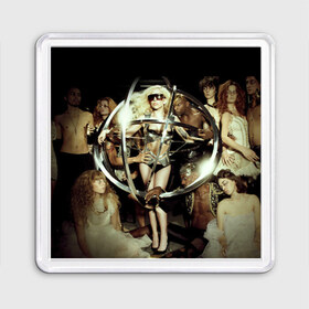 Магнит 55*55 с принтом Lady Gaga в Кировске, Пластик | Размер: 65*65 мм; Размер печати: 55*55 мм | 