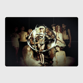 Магнитный плакат 3Х2 с принтом Lady Gaga в Кировске, Полимерный материал с магнитным слоем | 6 деталей размером 9*9 см | Тематика изображения на принте: 