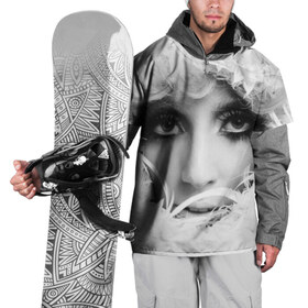 Накидка на куртку 3D с принтом Lady Gaga в Кировске, 100% полиэстер |  | lady gaga | белые | блондинка | звезда | знаменитость | леди гаага | певица | перья | поп | эпатаж | эпатажная