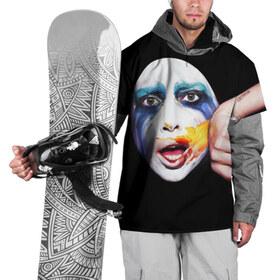 Накидка на куртку 3D с принтом Lady Gaga в Кировске, 100% полиэстер |  | lady gaga | взгляд | звезда | знаменитость | леди гаага | певица | поп | портрет | эпатаж | эпатажная