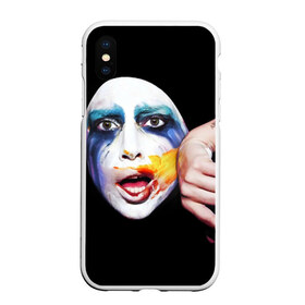 Чехол для iPhone XS Max матовый с принтом Lady Gaga в Кировске, Силикон | Область печати: задняя сторона чехла, без боковых панелей | lady gaga | взгляд | звезда | знаменитость | леди гаага | певица | поп | портрет | эпатаж | эпатажная