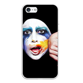 Чехол для iPhone 5/5S матовый с принтом Lady Gaga в Кировске, Силикон | Область печати: задняя сторона чехла, без боковых панелей | lady gaga | взгляд | звезда | знаменитость | леди гаага | певица | поп | портрет | эпатаж | эпатажная