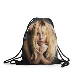 Рюкзак-мешок 3D с принтом Lady Gaga в Кировске, 100% полиэстер | плотность ткани — 200 г/м2, размер — 35 х 45 см; лямки — толстые шнурки, застежка на шнуровке, без карманов и подкладки | 
