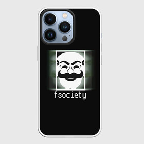Чехол для iPhone 13 Pro с принтом Mr.Robot в Кировске,  |  | Тематика изображения на принте: mr.robot f society
f society