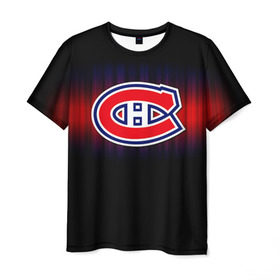 Мужская футболка 3D с принтом Монреаль Канадиенс в Кировске, 100% полиэфир | прямой крой, круглый вырез горловины, длина до линии бедер | nhl | монреаль канадиенс | нхл | хоккеист | хоккей