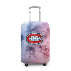 Чехол для чемодана 3D с принтом Монреаль Канадиенс 1 в Кировске, 86% полиэфир, 14% спандекс | двустороннее нанесение принта, прорези для ручек и колес | nhl | монреаль канадиенс | нхл | хоккеист | хоккей