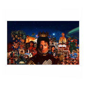 Бумага для упаковки 3D с принтом Michael Jackson в Кировске, пластик и полированная сталь | круглая форма, металлическое крепление в виде кольца | Тематика изображения на принте: майкл джексон