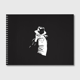 Альбом для рисования с принтом Michael Jackson в Кировске, 100% бумага
 | матовая бумага, плотность 200 мг. | Тематика изображения на принте: майкл джексон
