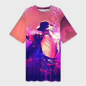 Платье-футболка 3D с принтом Michael Jackson в Кировске,  |  | джексон | майкл