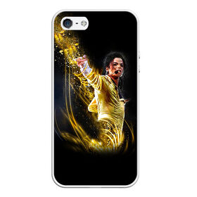 Чехол для iPhone 5/5S матовый с принтом Michael Jackson в Кировске, Силикон | Область печати: задняя сторона чехла, без боковых панелей | майкл джексон