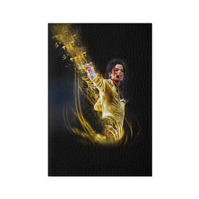 Обложка для паспорта матовая кожа с принтом Michael Jackson в Кировске, натуральная матовая кожа | размер 19,3 х 13,7 см; прозрачные пластиковые крепления | майкл джексон