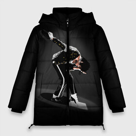 Женская зимняя куртка 3D с принтом Michael Jackson в Кировске, верх — 100% полиэстер; подкладка — 100% полиэстер; утеплитель — 100% полиэстер | длина ниже бедра, силуэт Оверсайз. Есть воротник-стойка, отстегивающийся капюшон и ветрозащитная планка. 

Боковые карманы с листочкой на кнопках и внутренний карман на молнии | Тематика изображения на принте: майкл джексон
