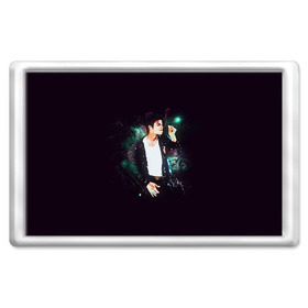 Магнит 45*70 с принтом Michael Jackson в Кировске, Пластик | Размер: 78*52 мм; Размер печати: 70*45 | майкл джексон