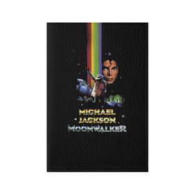 Обложка для паспорта матовая кожа с принтом Michael Jackson в Кировске, натуральная матовая кожа | размер 19,3 х 13,7 см; прозрачные пластиковые крепления | майкл джексон