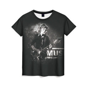 Женская футболка 3D с принтом Muse в Кировске, 100% полиэфир ( синтетическое хлопкоподобное полотно) | прямой крой, круглый вырез горловины, длина до линии бедер | heavy | metal | muse | rock | trash | альтернатива | метал | рок | хеви