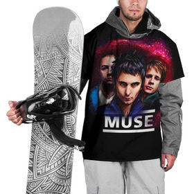 Накидка на куртку 3D с принтом Muse в Кировске, 100% полиэстер |  | heavy | metal | muse | rock | trash | альтернатива | метал | рок | хеви