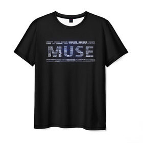 Мужская футболка 3D с принтом Muse в Кировске, 100% полиэфир | прямой крой, круглый вырез горловины, длина до линии бедер | Тематика изображения на принте: heavy | metal | muse | rock | trash | альтернатива | метал | рок | хеви