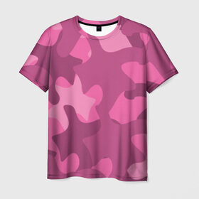 Мужская футболка 3D с принтом Розовый камуфляж в Кировске, 100% полиэфир | прямой крой, круглый вырез горловины, длина до линии бедер | army | military | армия