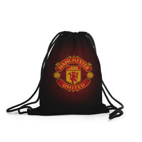 Рюкзак-мешок 3D с принтом Манчестер Юнайтед в Кировске, 100% полиэстер | плотность ткани — 200 г/м2, размер — 35 х 45 см; лямки — толстые шнурки, застежка на шнуровке, без карманов и подкладки | манчестер юнайтед | футбол