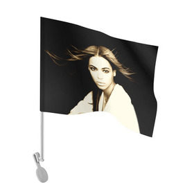 Флаг для автомобиля с принтом Beyonce в Кировске, 100% полиэстер | Размер: 30*21 см | beyonce | бейонсе | музыка