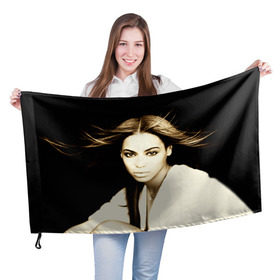 Флаг 3D с принтом Beyonce в Кировске, 100% полиэстер | плотность ткани — 95 г/м2, размер — 67 х 109 см. Принт наносится с одной стороны | beyonce | бейонсе | музыка