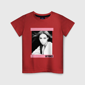 Детская футболка хлопок с принтом Beyonce в Кировске, 100% хлопок | круглый вырез горловины, полуприлегающий силуэт, длина до линии бедер | Тематика изображения на принте: beyonce | бейонсе | музыка