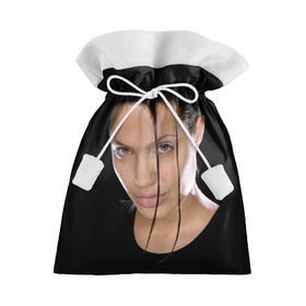 Подарочный 3D мешок с принтом Анжелина Джоли в Кировске, 100% полиэстер | Размер: 29*39 см | angelina jolie | американская актриса | анжелина джоли | режиссёр | фотомодель | ценарист