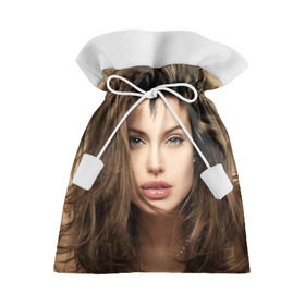 Подарочный 3D мешок с принтом Анжелина Джоли в Кировске, 100% полиэстер | Размер: 29*39 см | angelina jolie | американская актриса | анжелина джоли | режиссёр | фотомодель | ценарист