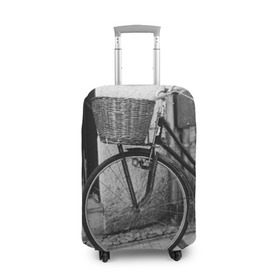 Чехол для чемодана 3D с принтом Велосипед в Кировске, 86% полиэфир, 14% спандекс | двустороннее нанесение принта, прорези для ручек и колес | bike | байк | велосипед | италия | стиль