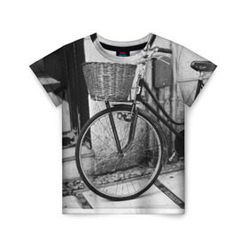 Детская футболка 3D с принтом Велосипед в Кировске, 100% гипоаллергенный полиэфир | прямой крой, круглый вырез горловины, длина до линии бедер, чуть спущенное плечо, ткань немного тянется | bike | байк | велосипед | италия | стиль