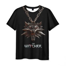 Мужская футболка 3D с принтом The Witcher в Кировске, 100% полиэфир | прямой крой, круглый вырез горловины, длина до линии бедер | Тематика изображения на принте: ведьмак