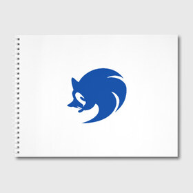 Альбом для рисования с принтом Sonic X logo в Кировске, 100% бумага
 | матовая бумага, плотность 200 мг. | hedgehog | sega | sonic | sonic x | sonic x logologo | соник