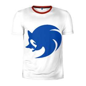 Мужская футболка 3D спортивная с принтом Sonic X logo в Кировске, 100% полиэстер с улучшенными характеристиками | приталенный силуэт, круглая горловина, широкие плечи, сужается к линии бедра | hedgehog | sega | sonic | sonic x | sonic x logologo | соник