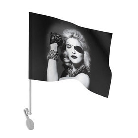 Флаг для автомобиля с принтом Мадонна в Кировске, 100% полиэстер | Размер: 30*21 см | madonna louise ciccone | автор песен | актриса | американская певица | мадонна луиза чикконе | писательница | продюсер | танцовщица