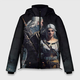 Мужская зимняя куртка 3D с принтом Geralt and Ciri в Кировске, верх — 100% полиэстер; подкладка — 100% полиэстер; утеплитель — 100% полиэстер | длина ниже бедра, свободный силуэт Оверсайз. Есть воротник-стойка, отстегивающийся капюшон и ветрозащитная планка. 

Боковые карманы с листочкой на кнопках и внутренний карман на молнии. | Тематика изображения на принте: ciri | gerald | roach | wild hunt | witcher | ведьмак | ведьмы | геральд | дикая охота | йен | йеннифер | плотва | цири