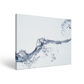 Холст прямоугольный с принтом Белая вода в Кировске, 100% ПВХ |  | Тематика изображения на принте: вода | волна | жидкость | пузырьки