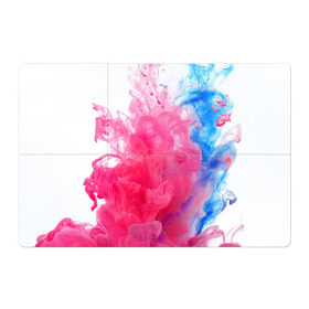 Магнитный плакат 3Х2 с принтом Взрыв красок в Кировске, Полимерный материал с магнитным слоем | 6 деталей размером 9*9 см | краски | розовый | яркий
