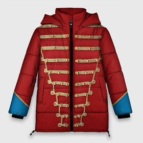 Женская зимняя куртка 3D с принтом Пиджак Майкла Джексона в Кировске, верх — 100% полиэстер; подкладка — 100% полиэстер; утеплитель — 100% полиэстер | длина ниже бедра, силуэт Оверсайз. Есть воротник-стойка, отстегивающийся капюшон и ветрозащитная планка. 

Боковые карманы с листочкой на кнопках и внутренний карман на молнии | jackson | michael | джексон | костюм | майкл | одежда | пиджак