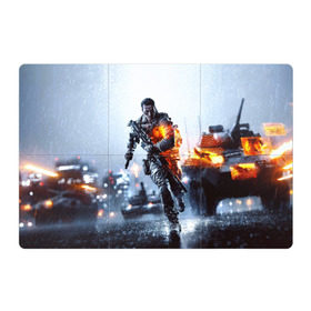 Магнитный плакат 3Х2 с принтом Battlefield Multiplayer в Кировске, Полимерный материал с магнитным слоем | 6 деталей размером 9*9 см | Тематика изображения на принте: battlefield | армия | бой | война | игра | солдат