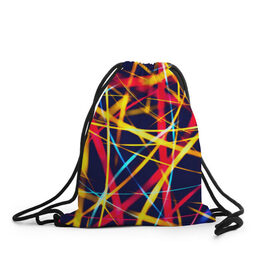 Рюкзак-мешок 3D с принтом Blink в Кировске, 100% полиэстер | плотность ткани — 200 г/м2, размер — 35 х 45 см; лямки — толстые шнурки, застежка на шнуровке, без карманов и подкладки | лучи | новые | плетение | прикольные | свет | текстуры | яркие